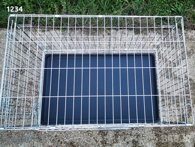 транспортна клетка метална сгъваема 92x58x62см за куче, стационар, снимка 4 - За кучета - 52861401