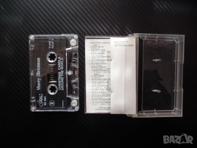 Merry Christmas Gega new Гега издание Коледни песни Новогодишни 1995 Jingle Bells класики Коледа Дяд, снимка 2 - Аудио касети - 53329700
