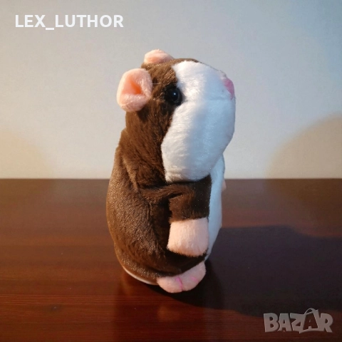 Говорещ интерактивен плюшен хамстер - повтаря реч, забавен и образователен, снимка 5 - Плюшени играчки - 52522033