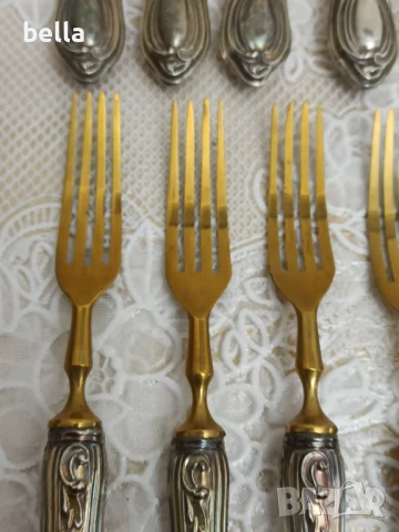 Сребърни стари прибори Солинген комплект , снимка 7 - Антикварни и старинни предмети - 50576022