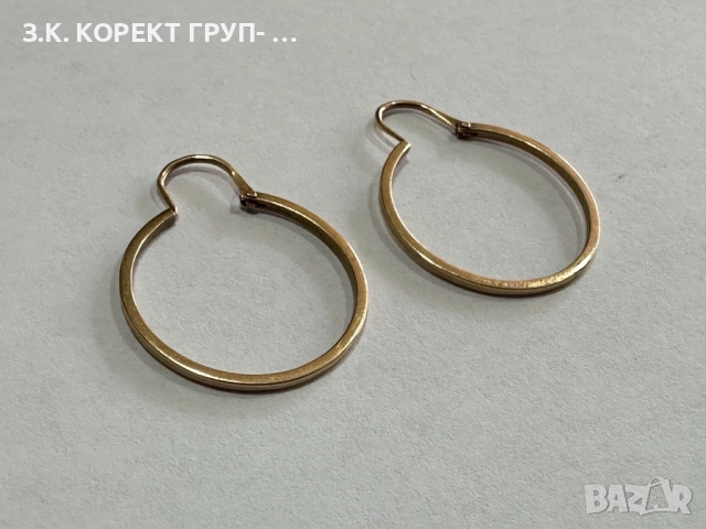 Златни обеци 14к, 2,83гр