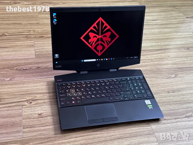 144Hz OMEN`Core i7-10750H/RTX 2070-8GB/32GB RAM/256GB SSD+1TB HDD/Подсветка, снимка 1 - Лаптопи за игри - 48047567