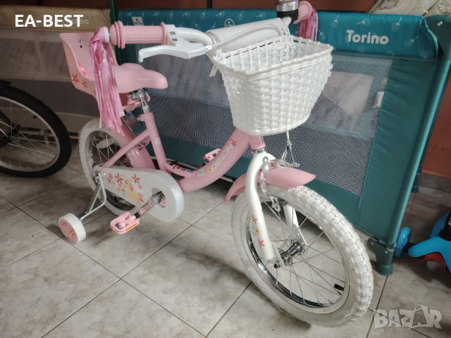 🎀 Детски велосипед Dech 16” – Розова мечта за малката ви принцеса! 🎀, снимка 8 - Детски велосипеди, триколки и коли - 50666596