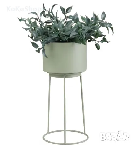 Кашпа на стойка-30 см./метална кашпа на стойка/кашпа