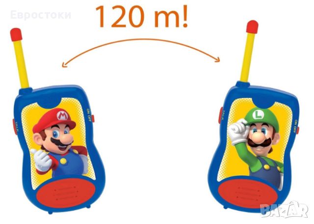 Комплект Уоки Токи Lexibook Nintendo Super Mario Walkie-Talkie, снимка 2 - Образователни игри - 45360721