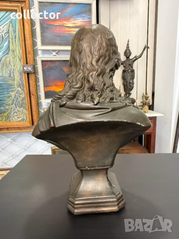 Тониран гипсов бюст на Исус Христос, - „Светото сърце“ №7935, снимка 5 - Колекции - 53794988