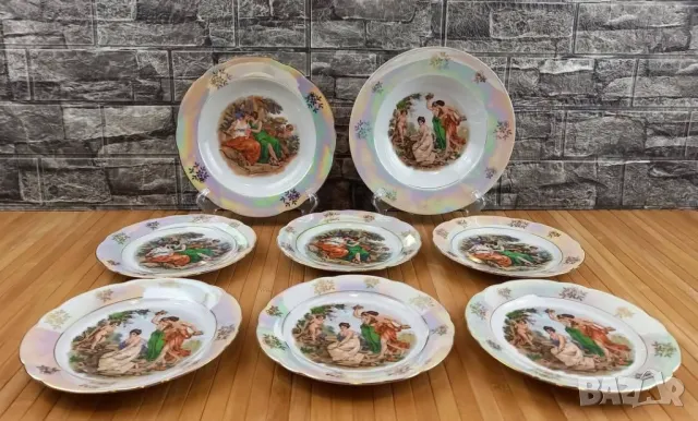 8 седефени чинии - Kahla, снимка 1