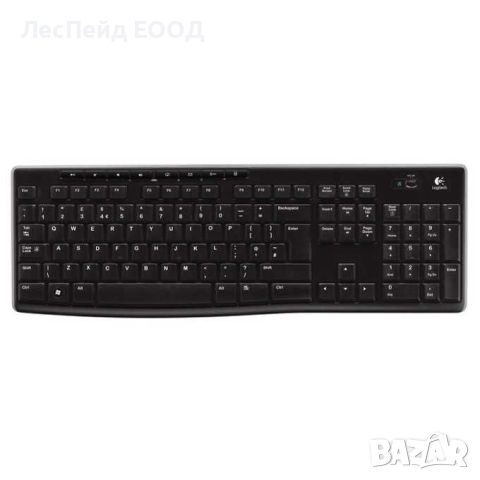 Клавиатура Logitech K270, безжична, черна, USB, снимка 1 - Клавиатури и мишки - 46753379