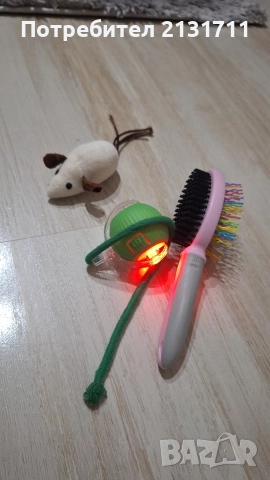 Самозадвижваща се интерактивна играчка, играчка мишка и четка за котка или куче , снимка 2 - За котки - 52633129