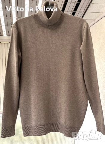 Елегантна блуза унисекс  с висока яка ( поло)