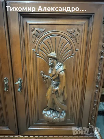 Уникален бар - шкаф от дъбов масив, снимка 8 - Шкафове - 50280041