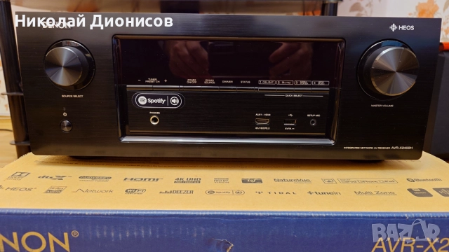 Denon AVR x2400H 7.2 канален 4K Аудио-видео ресивър с Dolby Atmos, снимка 2 - Ресийвъри, усилватели, смесителни пултове - 52930177