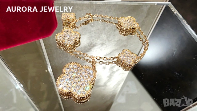 Van Cleef & Arpels VCA Rose Gold Diamond Magic Alhambra Дамска Гривна