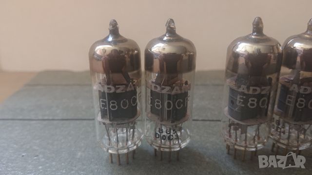 Нови 2броя радиолампи golg pin ADZAM E80CF. Използвани 4броя радиолампи gold pin ADZAM E80CF. , снимка 2 - Ресийвъри, усилватели, смесителни пултове - 44173927
