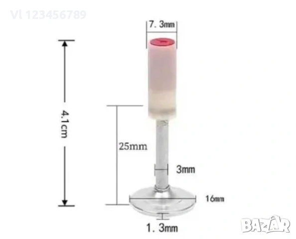 Комплект от 200 пирони 41 мм. x 7.3мм. за ръчен пистолет - Такер , снимка 3 - Други инструменти - 53932593