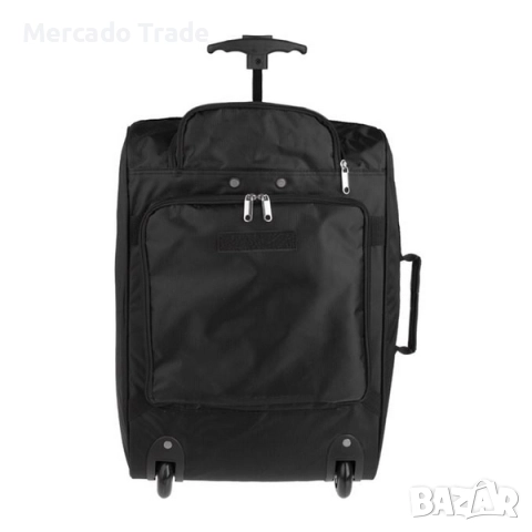Куфар-Раница с колелца Mercado Trade, 27л., Черен, снимка 3 - Куфари - 52240302