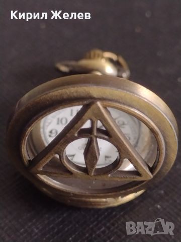 Мини джобен часовник красива орнаментика перфектно състояние 44911, снимка 6 - Джобни - 45382276