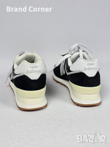 Нови New Balance 574 Classic – Black/Gum – Еко серия (Green Leaf), снимка 3 - Маратонки - 54291952