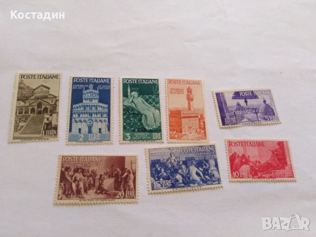 Пощенски марки Италия 1946, снимка 1 - Филателия - 46666775