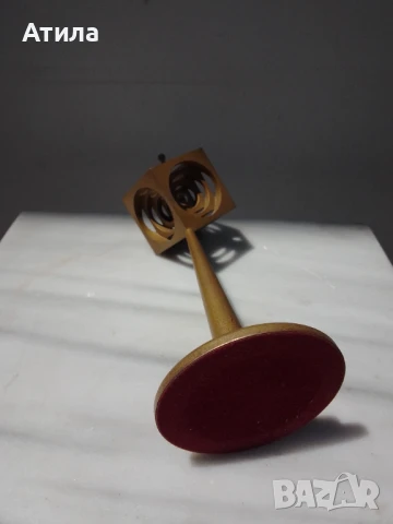 скулптура бронз 26 см, снимка 3 - Други - 50600978