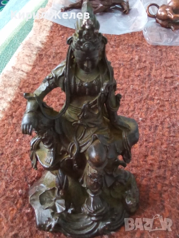 Бронзова фигурка на гуанин 54425, снимка 9 - Колекции - 54179849