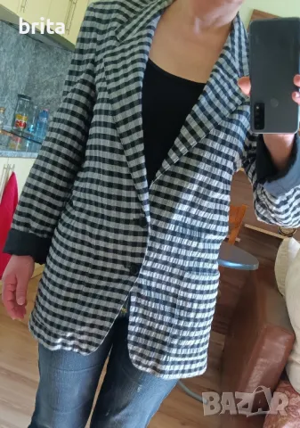 Унисекс Карирано Сако , снимка 5 - Сака - 49234384