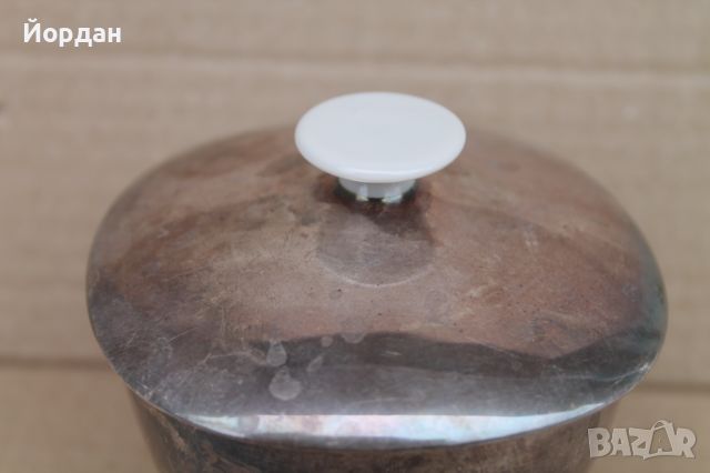 Стара порцеланова захарница облицована със сребърен лист ''Rosenthal'', снимка 2 - Антикварни и старинни предмети - 46460976