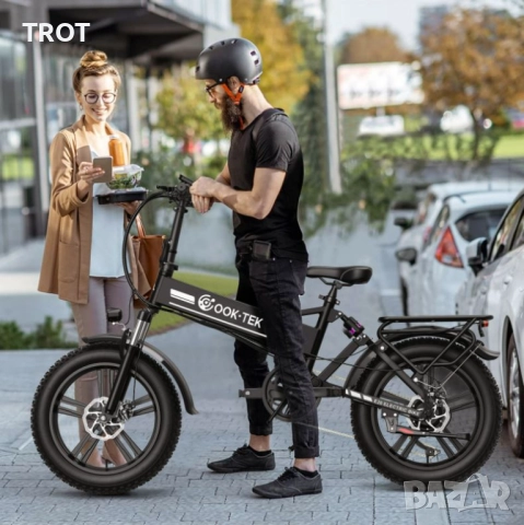 E20 Електрически Велосипед - 48V 15Ah с 250W Безчетков мотор, развиващ до 50 км/ч и до 150 кг, снимка 6 - Велосипеди - 52328636