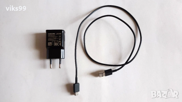 Оригинално зарядно Samsung EP-TA200 + Кабел, снимка 2 - Оригинални зарядни - 53338208
