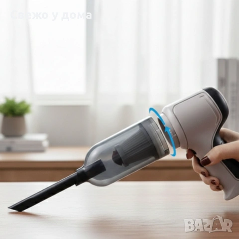 Мощна преносима мини прахосмукачка 2 в 1 - за кола и дома, снимка 8 - Прахосмукачки - 53535913