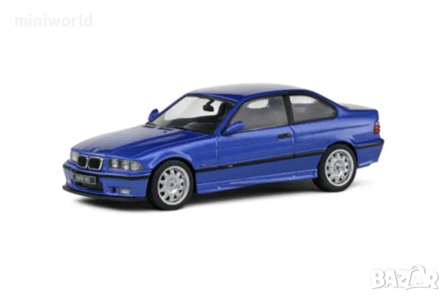 BMW M3 Coupe E36 1999 - мащаб 1:43 на Solido моделът е нов в PVC дисплей-кейс, снимка 10 - Колекции - 43177873