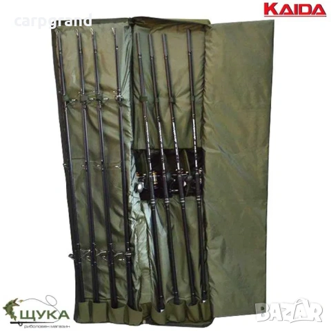 Шаранджийски калъф за 4 въдици, снимка 7 - Въдици - 54194532