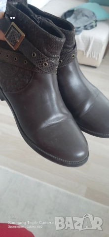 Кафени дамски боти 37 номер, снимка 6 - Дамски боти - 52548482