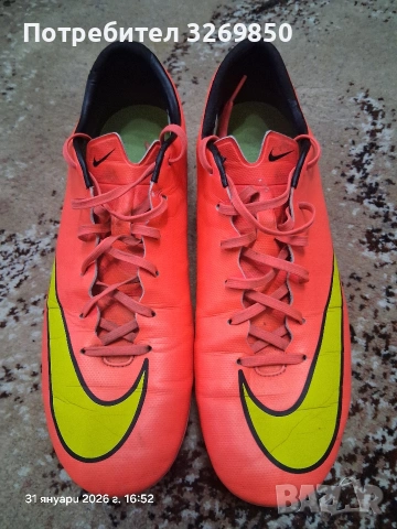 Бутонки Nike mercurial номер 44 (28 см.), снимка 8 - Футбол - 53296289