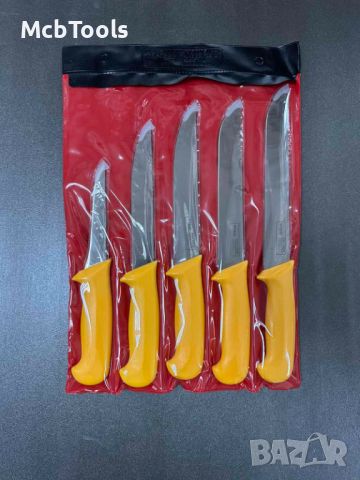 Комплект професионални касапски ножове 5бр, снимка 7 - Прибори за хранене, готвене и сервиране - 46079082