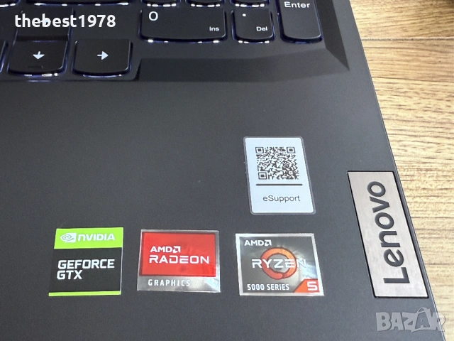 120Hz Lenovo Gaming`Ryzen 5600H/16GB RAM/512GB SSD/GTX 1650/Бат 8ч, снимка 2 - Лаптопи за игри - 53480994