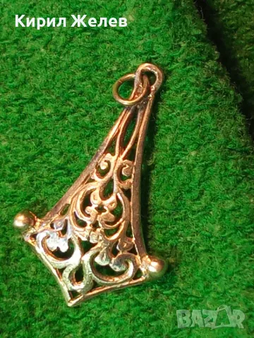 СТАРИНЕН АЖУРЕН ФЛОРАЛЕН СРЕБЪРЕН ПЕНДАНТ СРЕБРО ВИСОКА ПРОБА ХУДОЖЕСТВЕНА РЪЧНА ИЗРАБОТКА 48936, снимка 13 - Антикварни и старинни предмети - 49757316