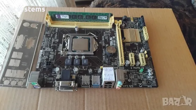 Дънна платка Asus H81M-E Socket LGA1150 CPU+FAN+RAM, снимка 2 - Дънни платки - 49152838