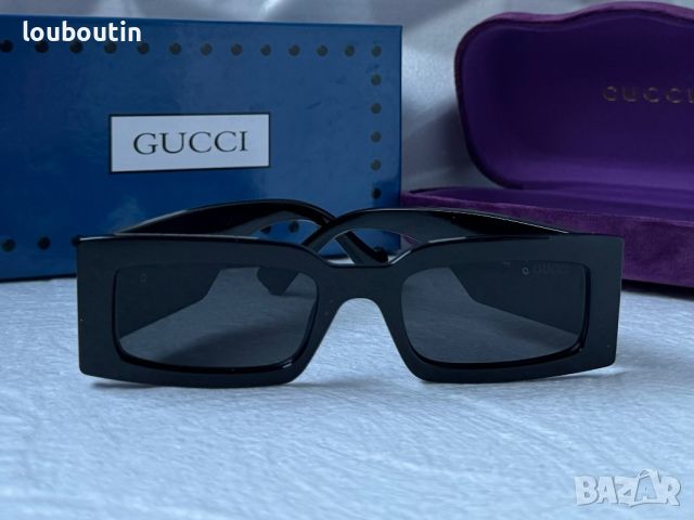 Gucci 2024 дамски слънчеви очила правоъгълни, снимка 7 - Слънчеви и диоптрични очила - 45440689