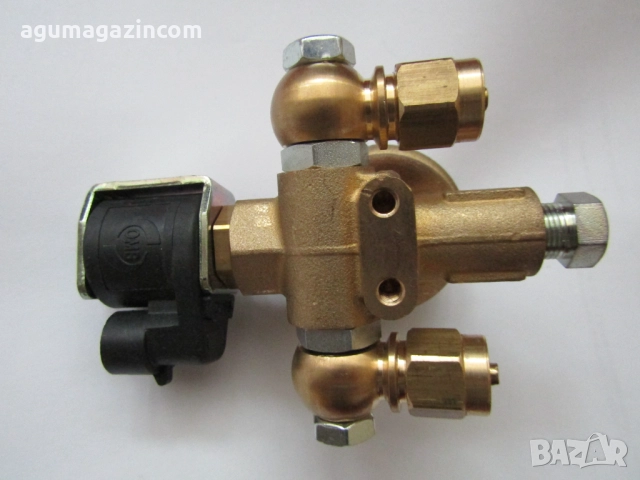 ГАЗОВ КЛАПАН OMB омв 8мм  / с 2изхода FARO термопластична тръба омб