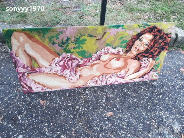 ГОБЛЕН//КАРТИНА ЗА СТЕНА ОТ ФРАНЦИЯ 0610251627, снимка 17 - Антикварни и старинни предмети - 51963572