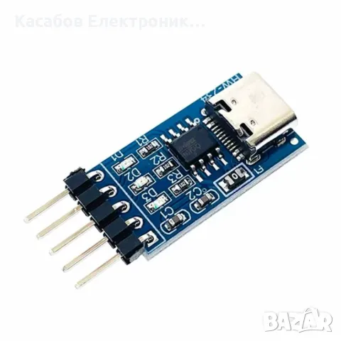 Конвертор от USB-C UART TTL на CH340N 5V, снимка 1 - Друга електроника - 46858141