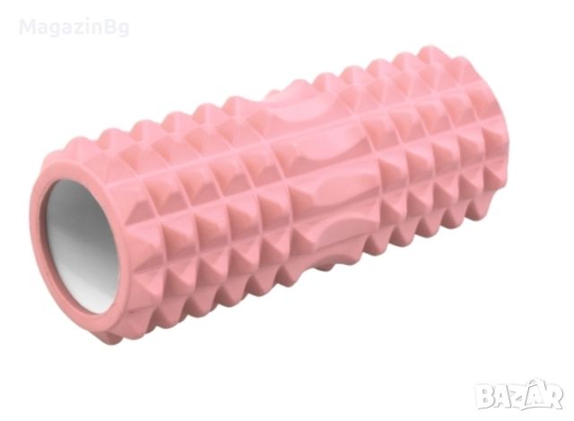 Фоумролер за пилатес и йога , С релефна повърхност за масажи, 33 х Ф12 см, снимка 2 - Други спортове - 45665416
