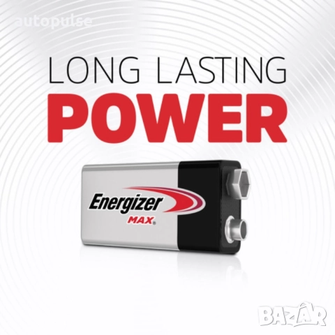 Батерии Energizer MAX 9V 1 бр., снимка 3 - Батерии, зарядни - 51695359
