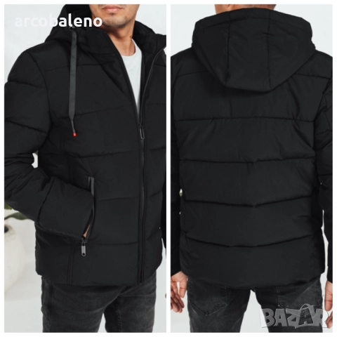 Мъжко зимно ватирано яке с качулка, 4цвята , снимка 15 - Якета - 52259493