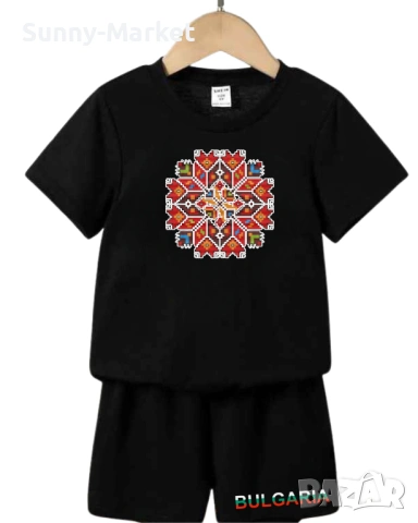 Шевица Детски екип комплект тениска + къси гащи + цифра или буква, снимка 13 - Детски комплекти - 53757529
