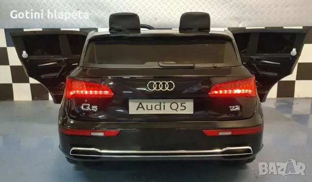  Акумулаторен Двуместна джип Audi Q5 4X4 24V батерия,MP4, снимка 7 - Електрически играчки - 50269143