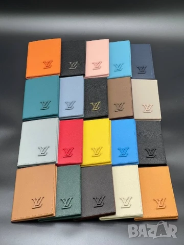 портмонета от естествена кожа в кутия louis vuitton , снимка 2 - Портфейли, портмонета - 51404368