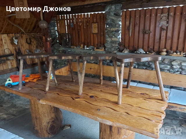 Трикраки столчета и софра(синия,паралия), снимка 15 - Градински мебели, декорация  - 49486507