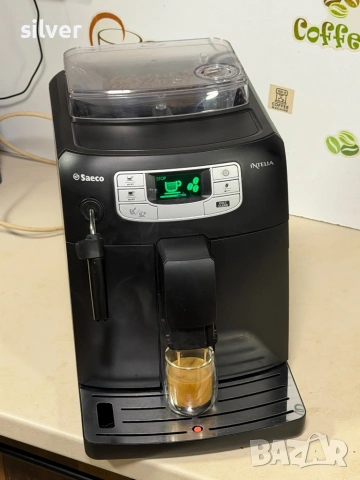 Кафемашина кафе автомат Saeco INTELİA с гаранция, снимка 5 - Кафемашини - 53208353